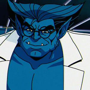 a picture of beast, from the x-men.