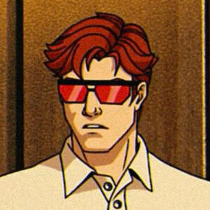 a picture of cyclops, from the x-men universe.