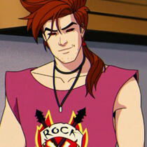 a picture of gambit, from the x-men.
